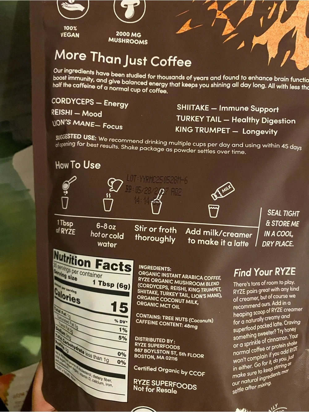 N/A mushroom coffee